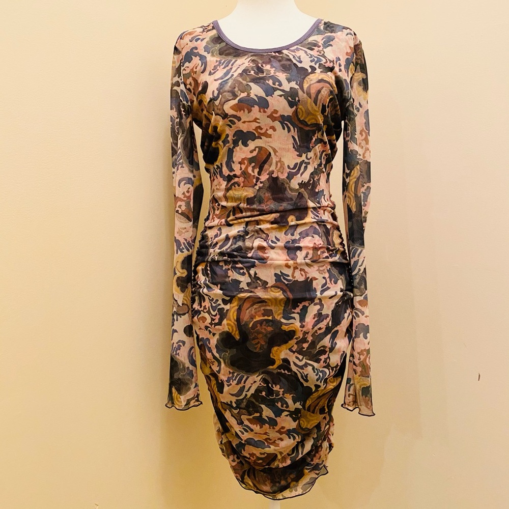 NWOT!  Elizabeth & James Printed Mesh Dress